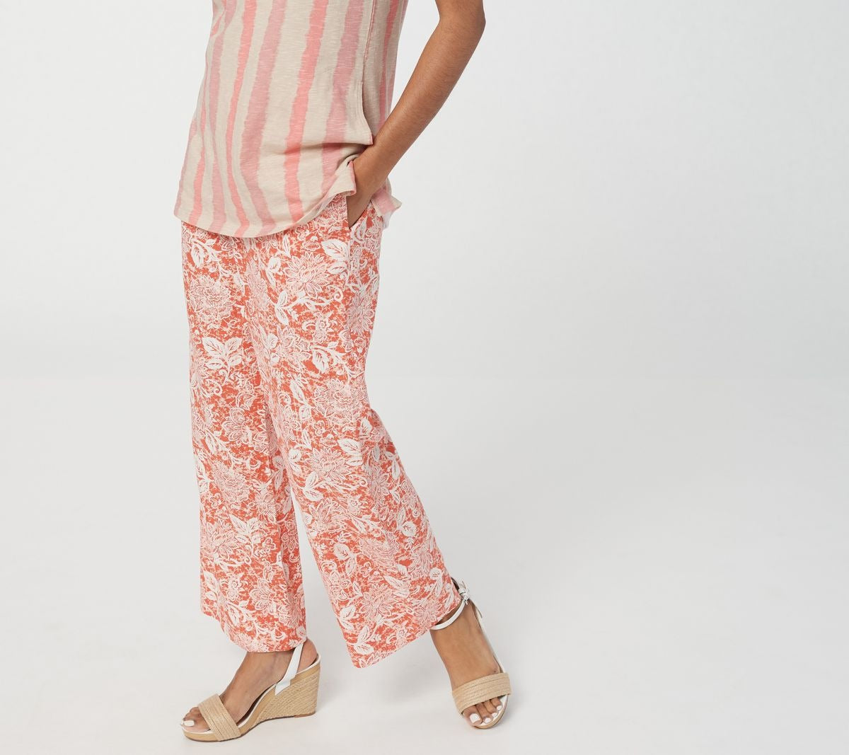 Naturals Printed Linen Blend Pull