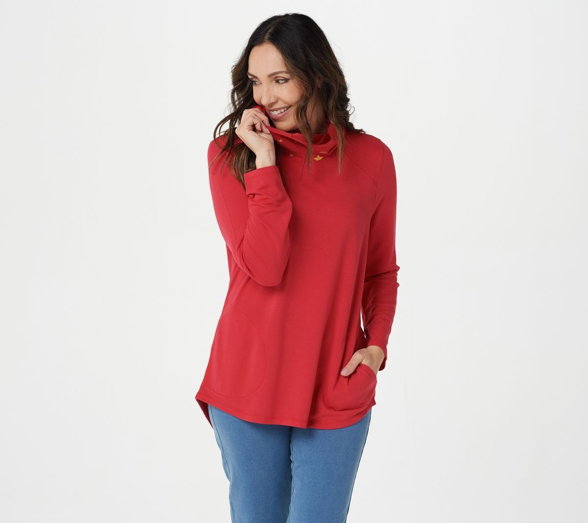 Anytime Metallic Stars Hooded