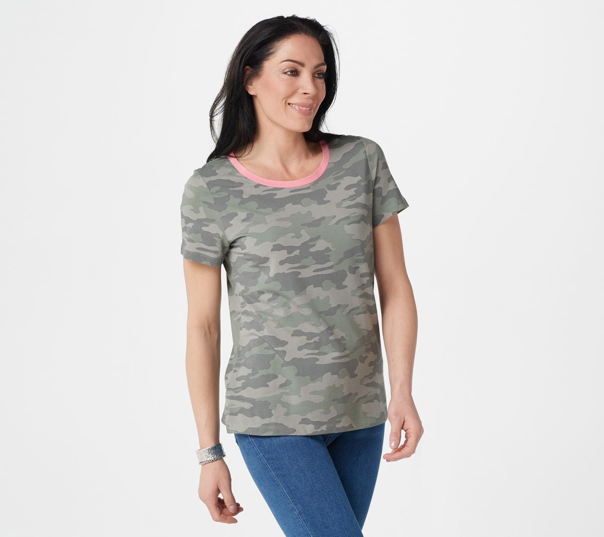 Printed TripleLuxe Knit Top