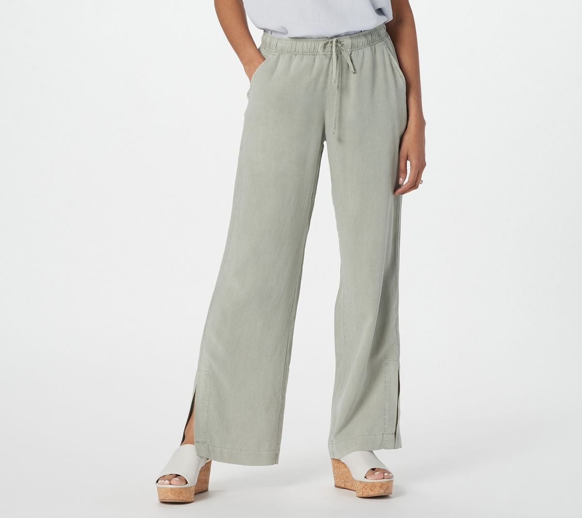 Tencera Wide-Leg Pants with Side