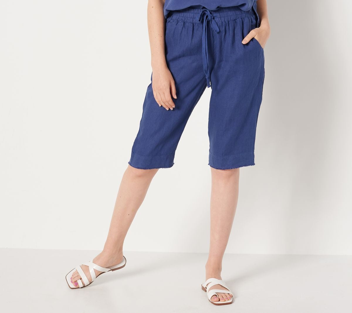 Soft Luxe Linen Bermuda Shorts
