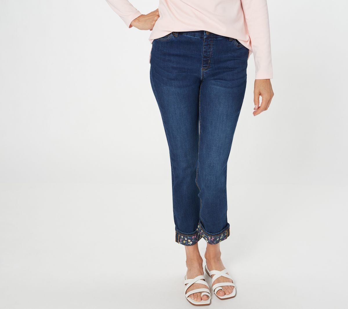 Easy Stretch Denim Straight Jeans
