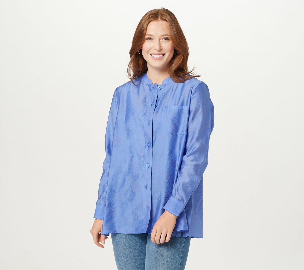 Tone on Tone Button Front