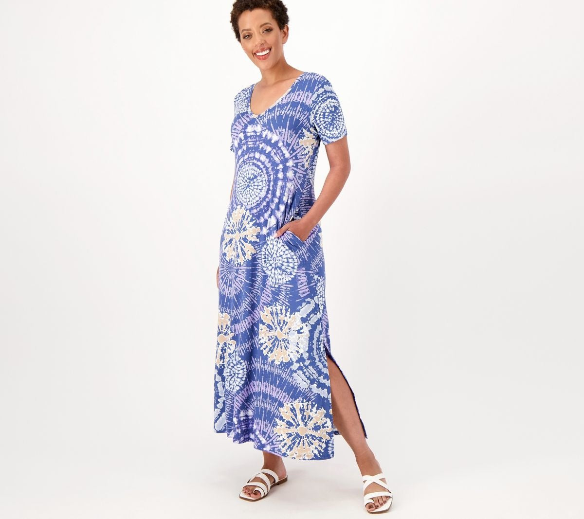 Tie Dye Dress with Pockets