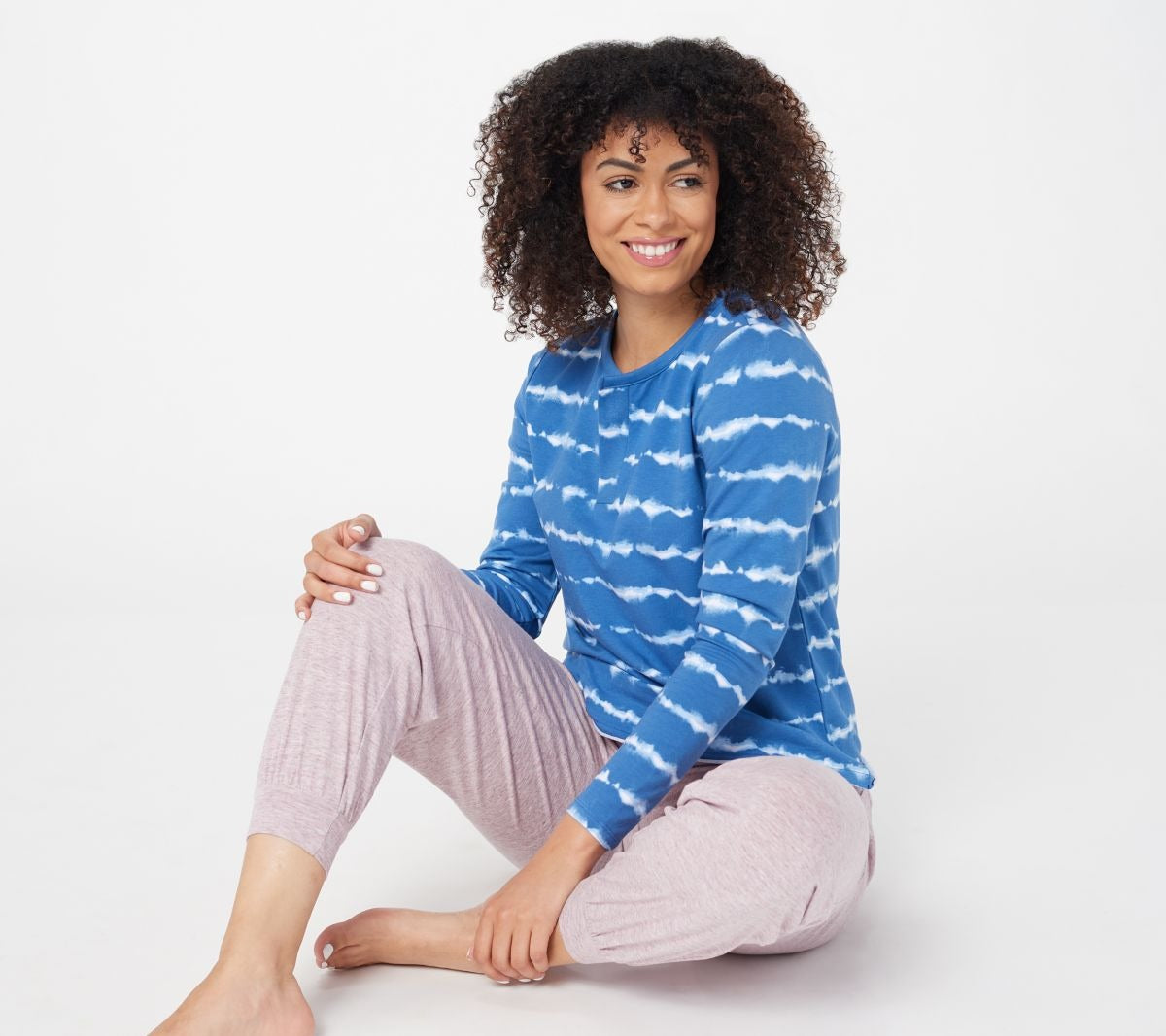 Cozy Knit French Terry Printed Long
