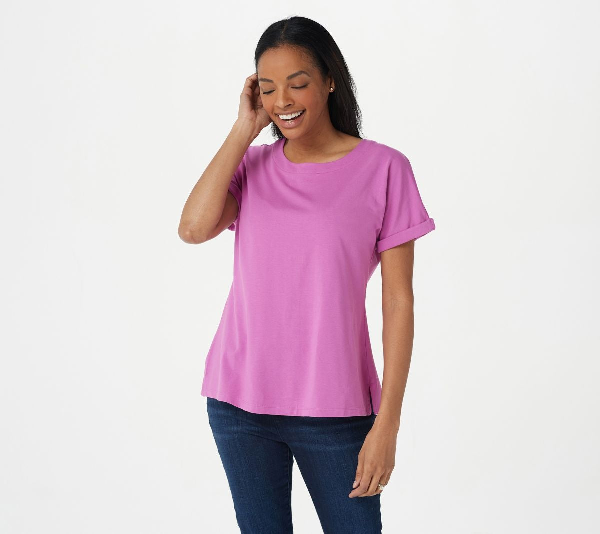 Boat Neck Top with Back