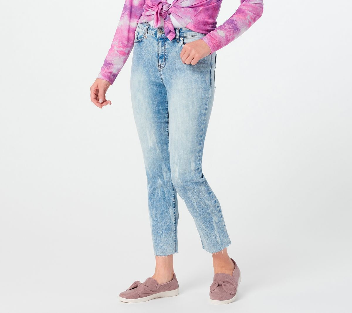 Tie-Dye Straight-Leg