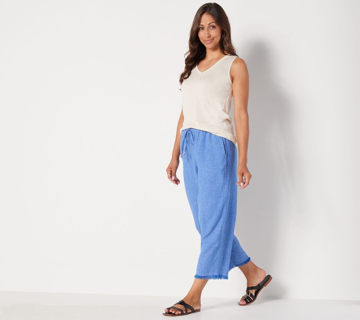 Cross-Dyed Linen Blend