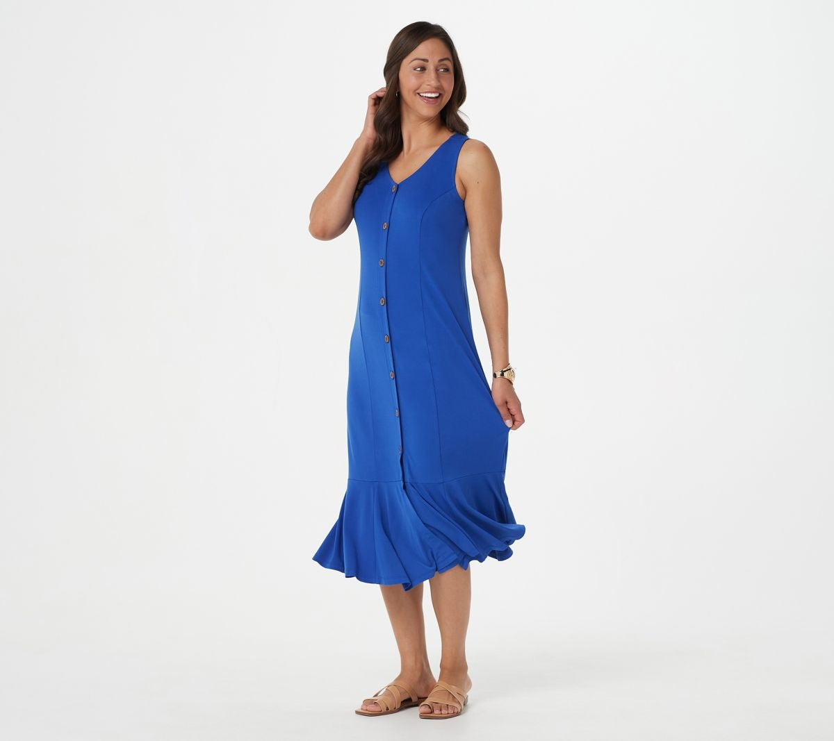 Liquid Knit Button-Front