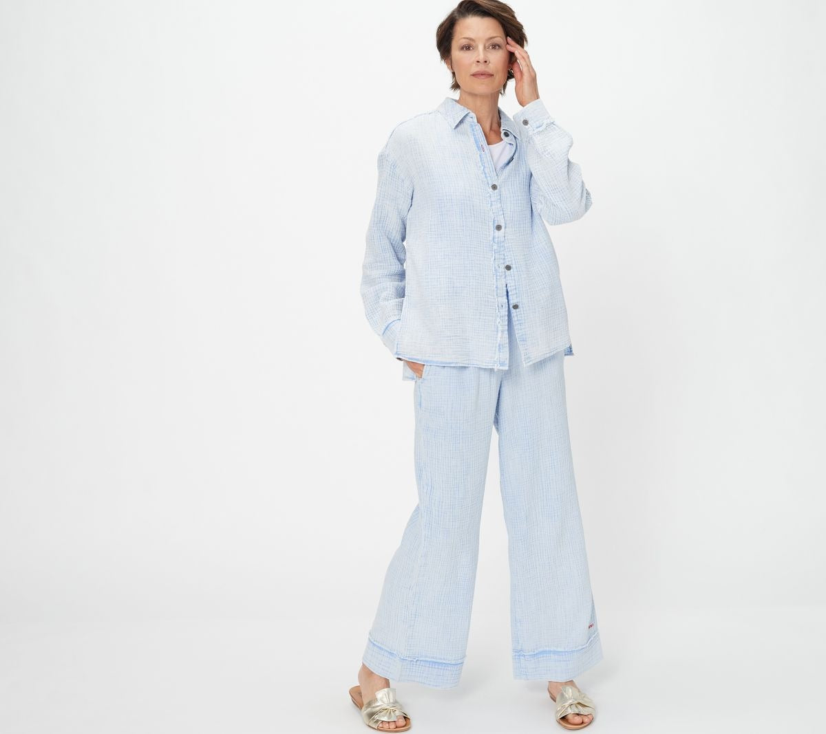 Garment Dyed Beach Blouse