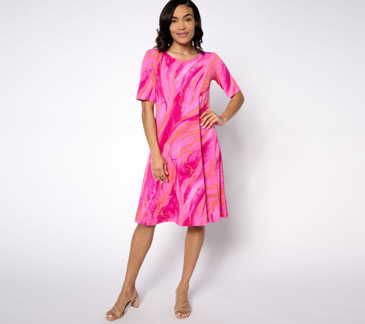 Print or Solid Liquid Knit Fit