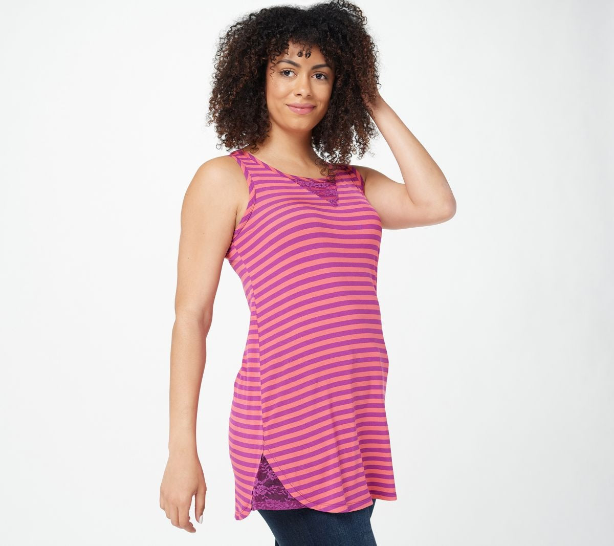 Striped V-Neck