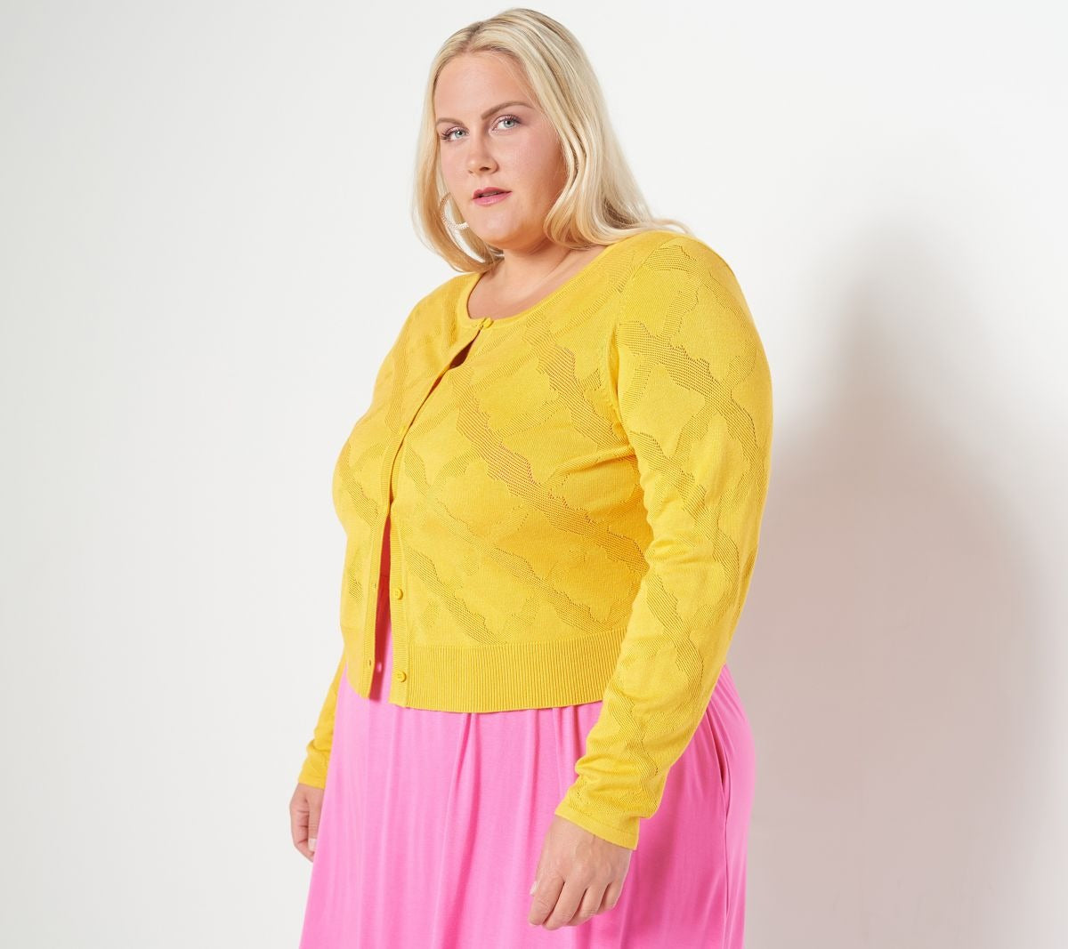 Jacquard Sweater Cardigan