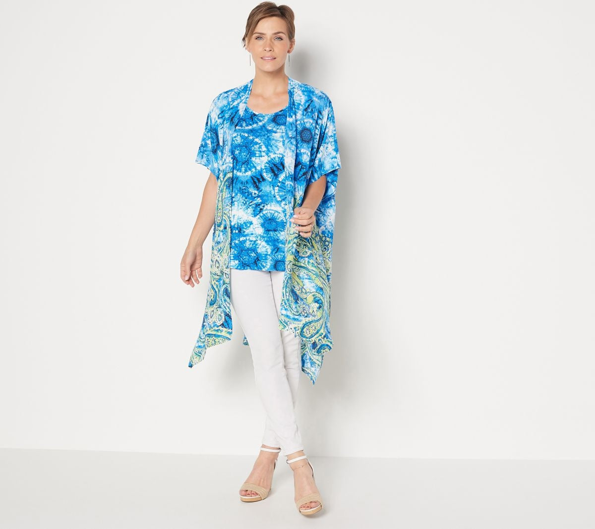 Border Print Caftan