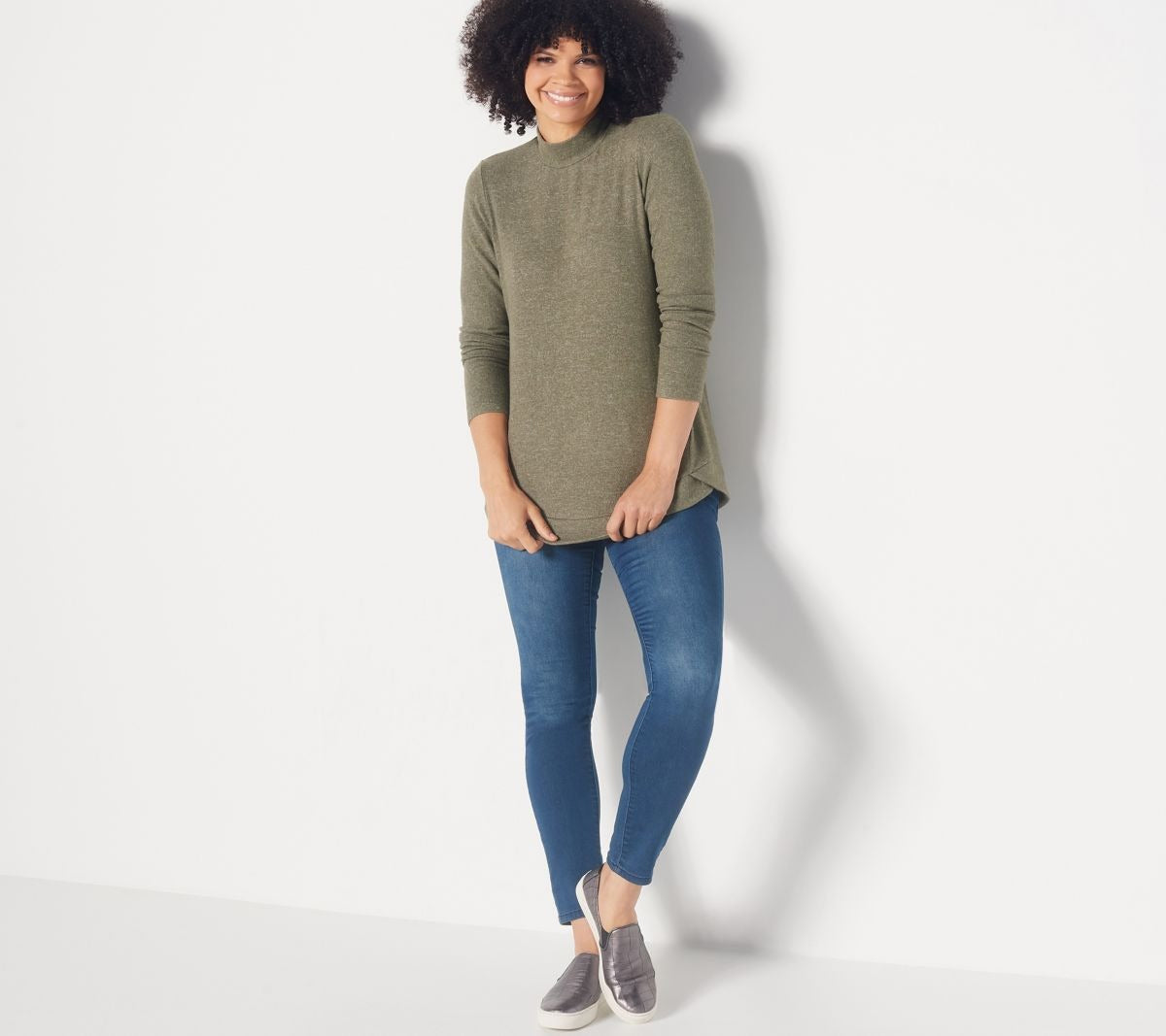 Lifestyle Petite Mock Neck