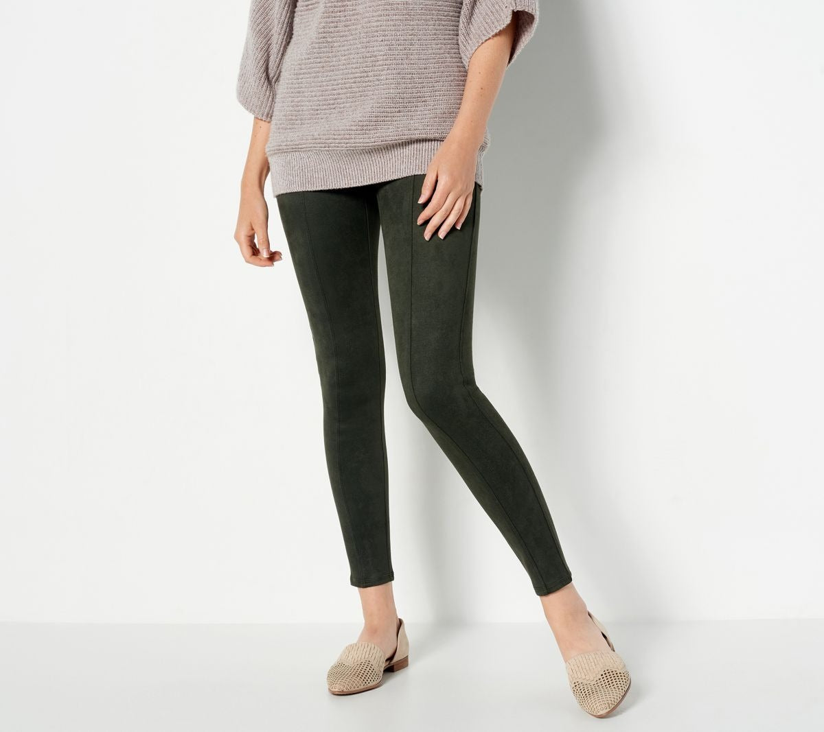 Faux Suede Leggings