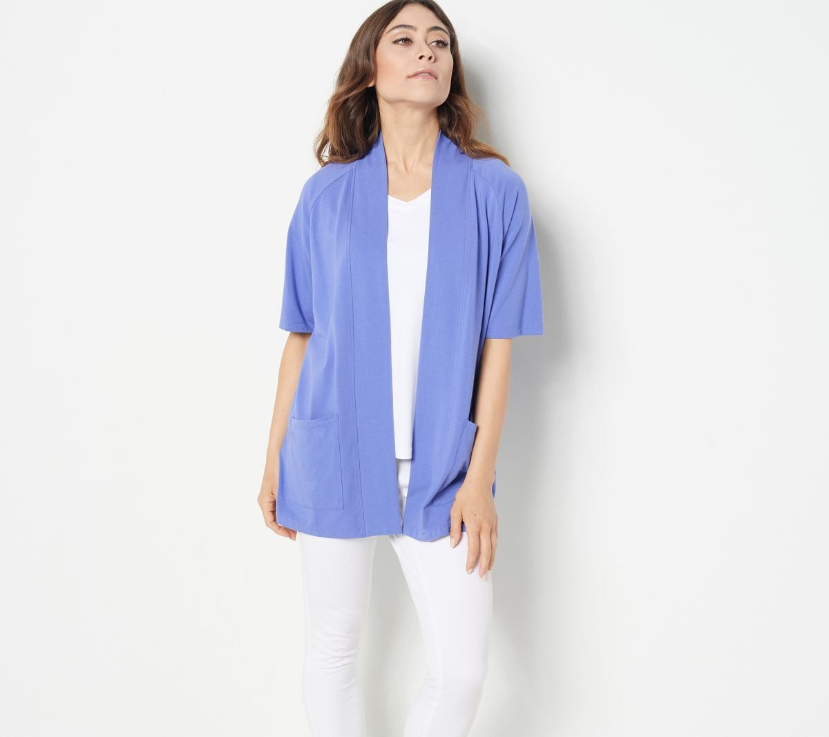 Cut & Sew Cardigan w/ Elbow