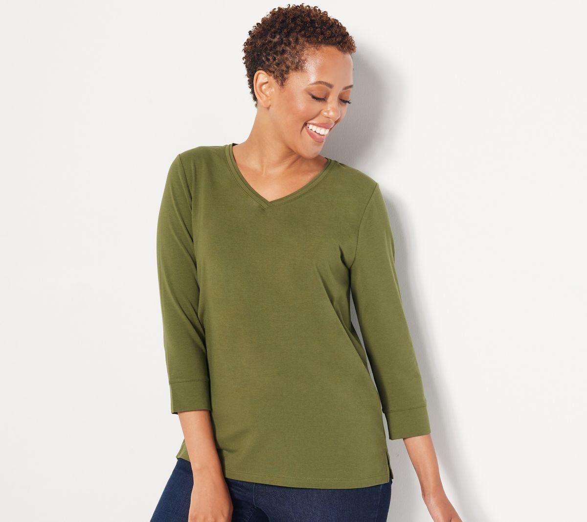 Top with 3/4-Sleeves