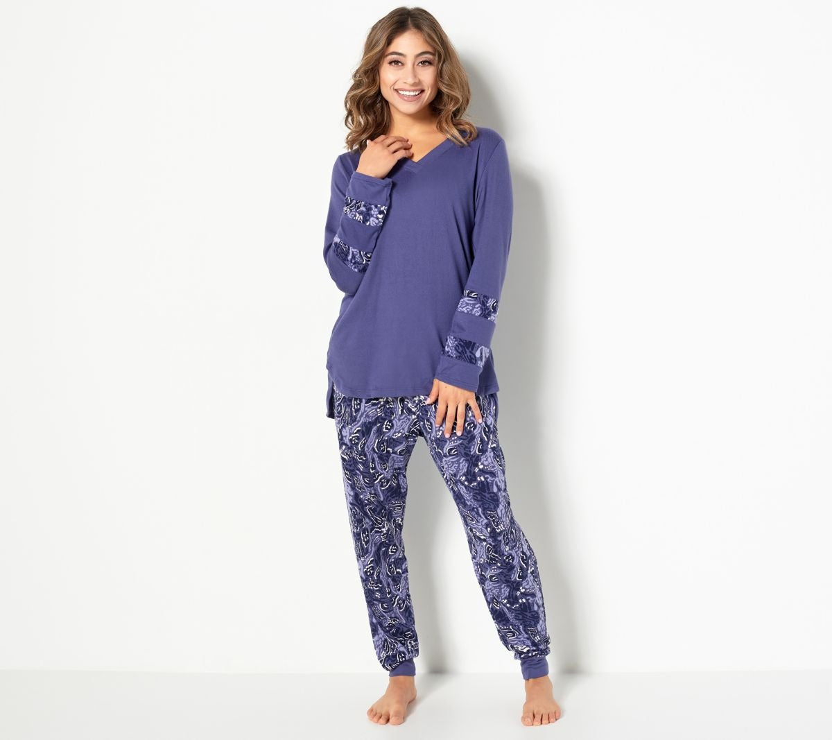 Marshmallow V-Neck Jogger