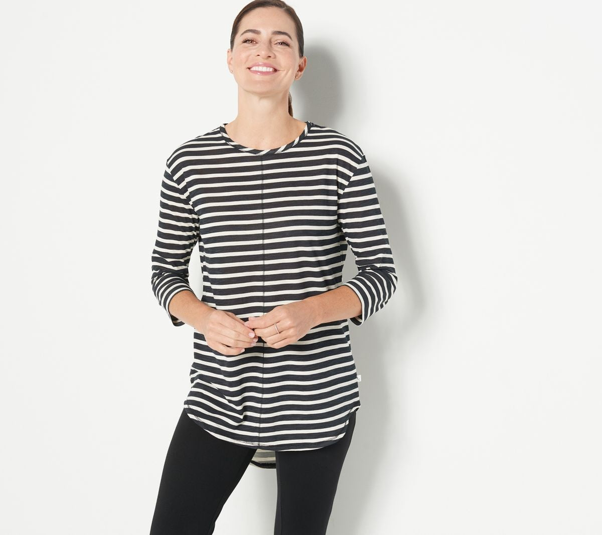 Slub Jersey 3/4 Sleeve Tunic