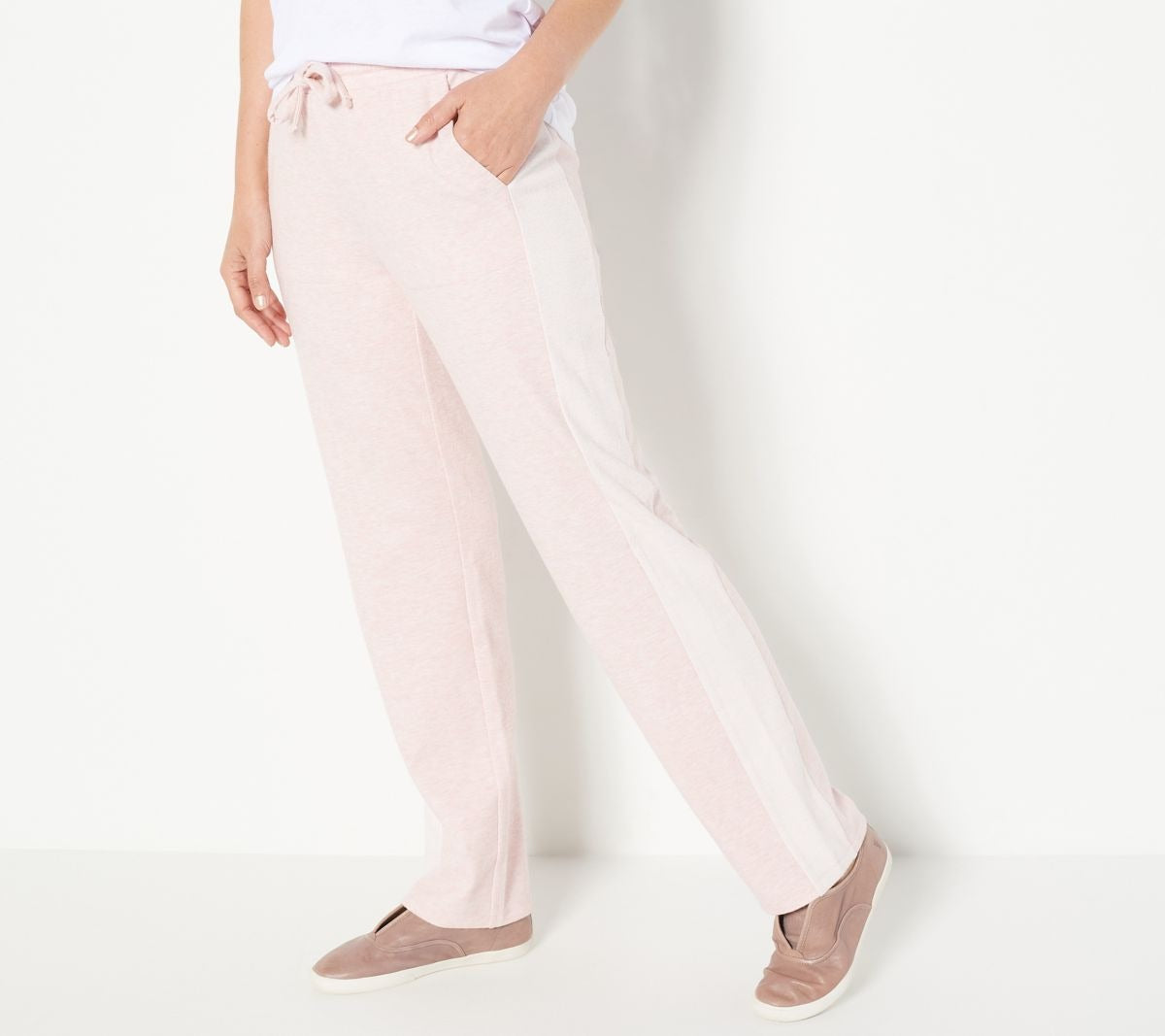 Double Knit Petite Straight Leg Pant