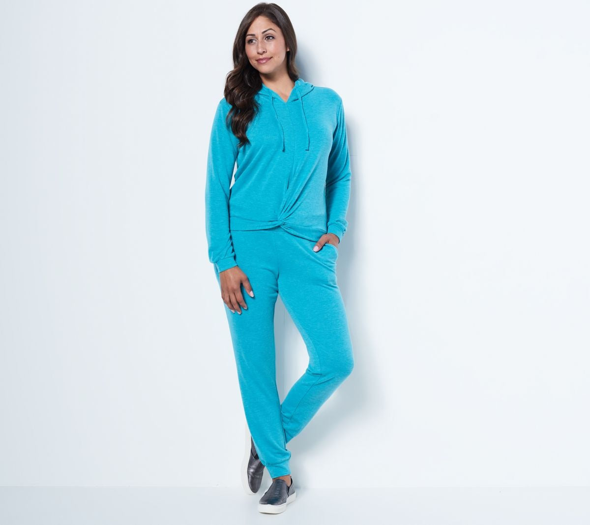 French Terry Hoodie & Twist Front