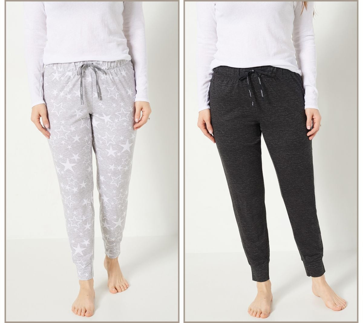 Set of 2 Soft Essentials Holiday Jogger