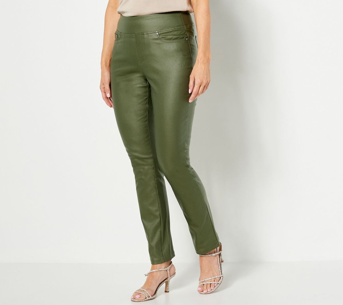 Coated Twill Slim Straight