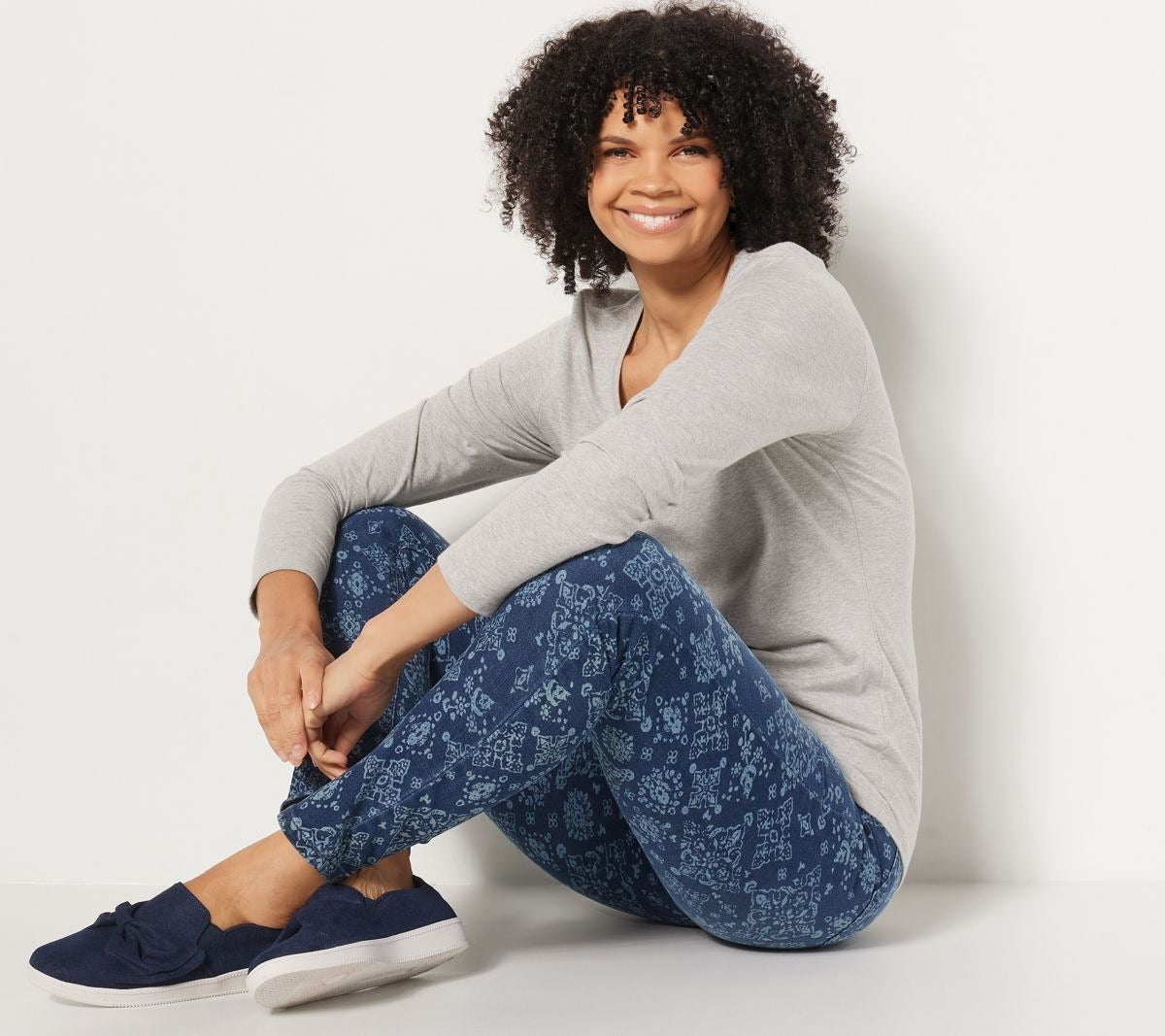 Printed Easy Stretch Regular Slim