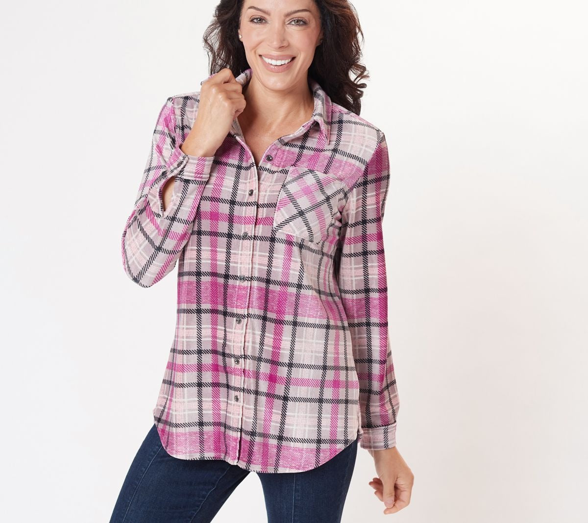 Weekend Plaid Knit Corduroy