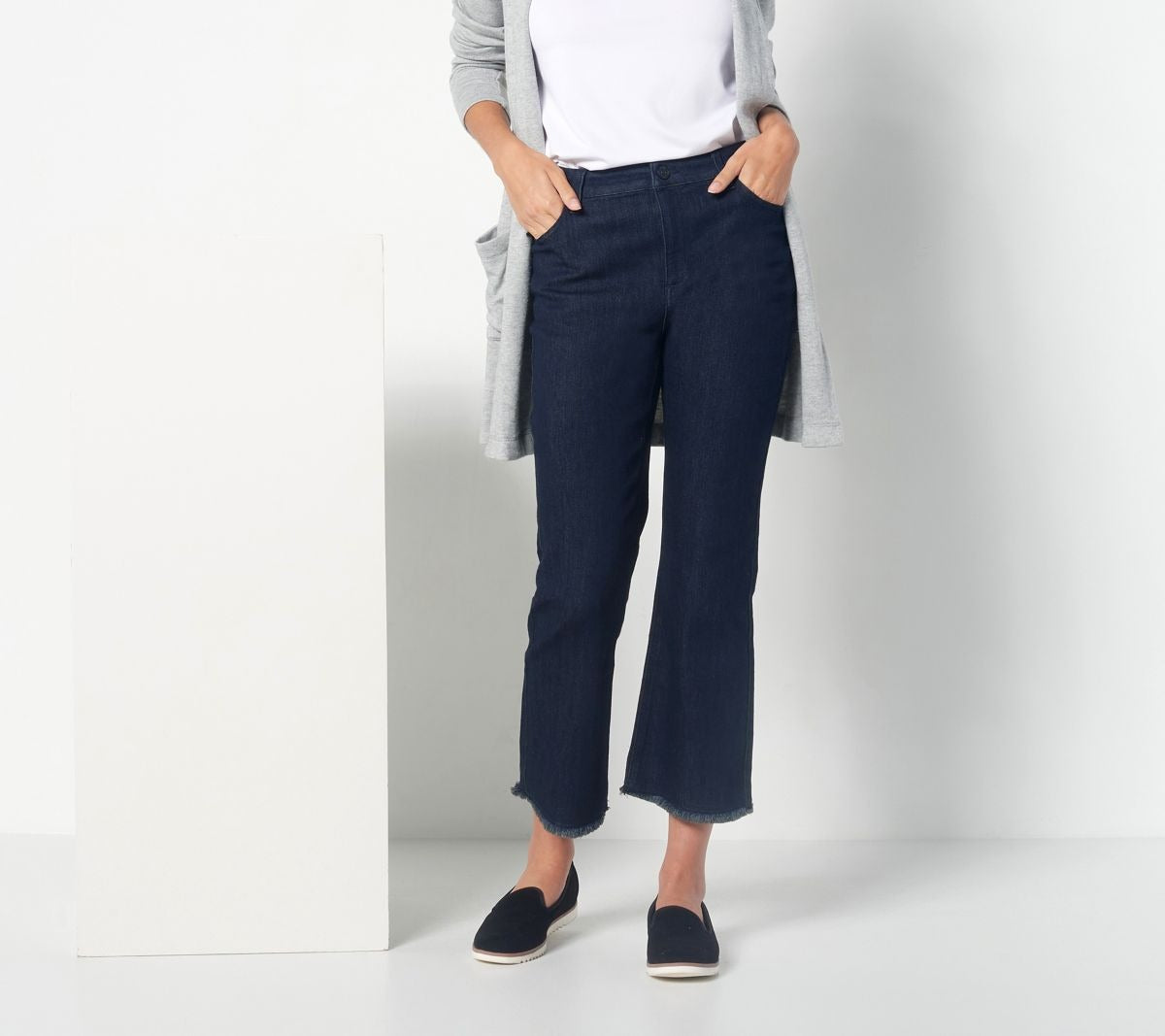 Stretch Denim Cropped