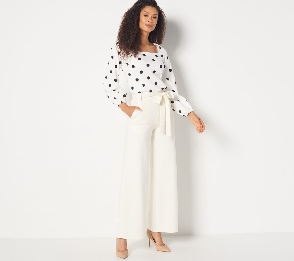 Wide Leg Ponte Pants