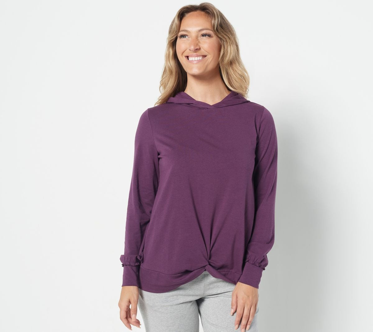 Cozy Knit Luxe Twist Front Pullover