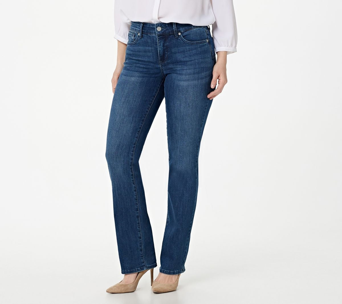 Marilyn Straight Jeans in Cool Embrace