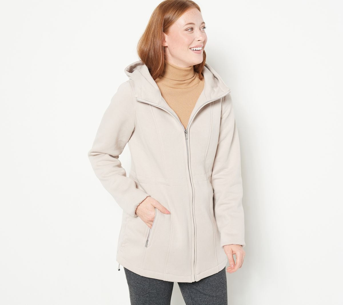 Fashion Fleece Jacket with Hood