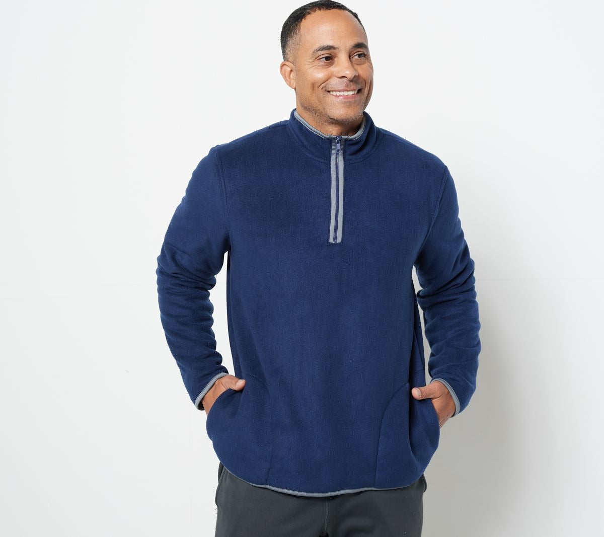 Men's Fleece Bonded Sherpa Half Zip