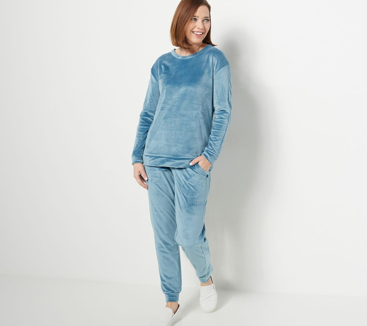 Luxe Velour Crew Neck