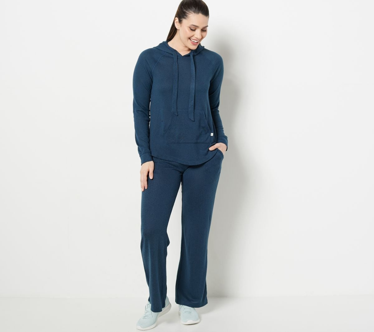 Brushed Sweater Knit Hoodie