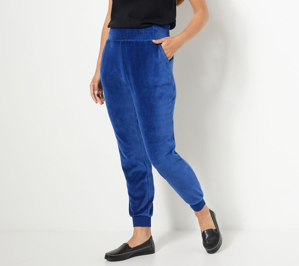 Velour Pull-On Joggers