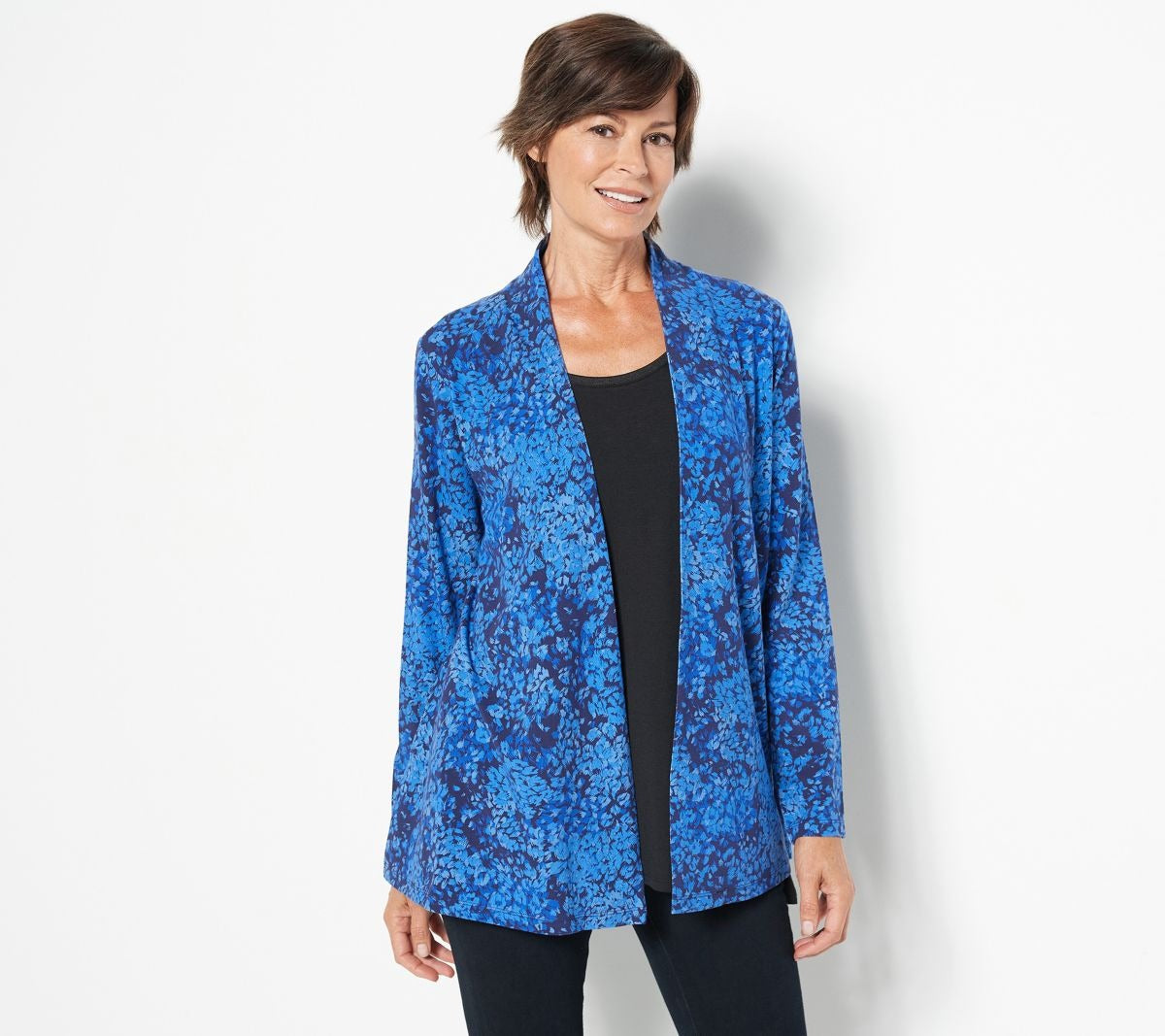 Printed Swing Cardigan