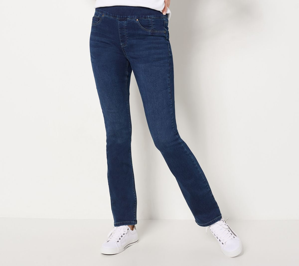 Knit Cambre Straight-Leg