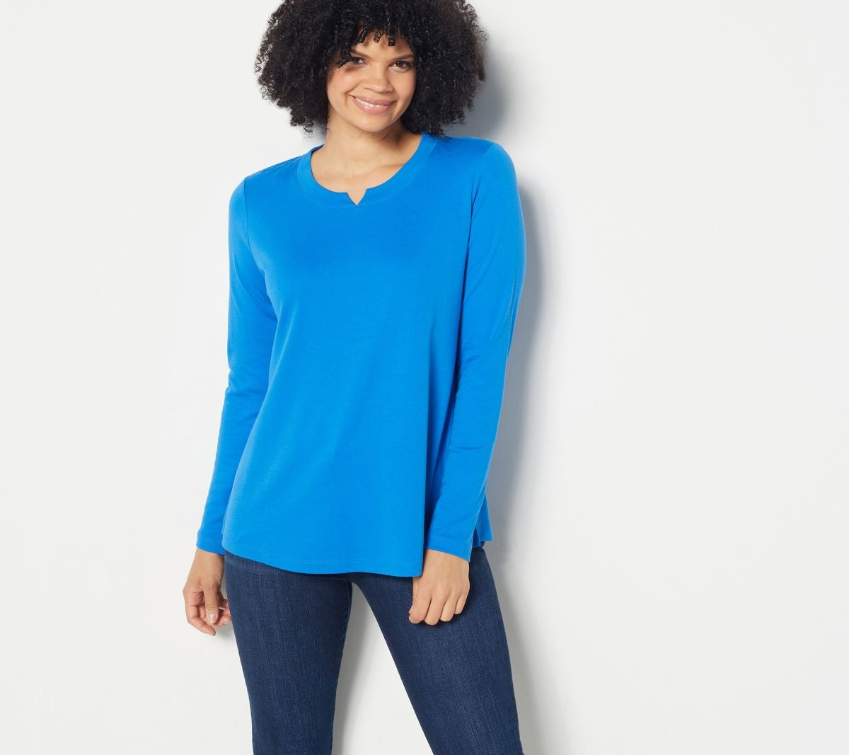 Essential Pima Scoop-Neck