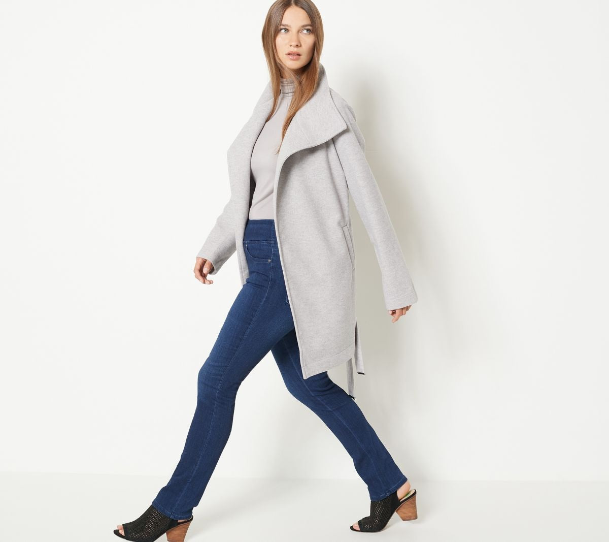 Wool Blend Belted Topper