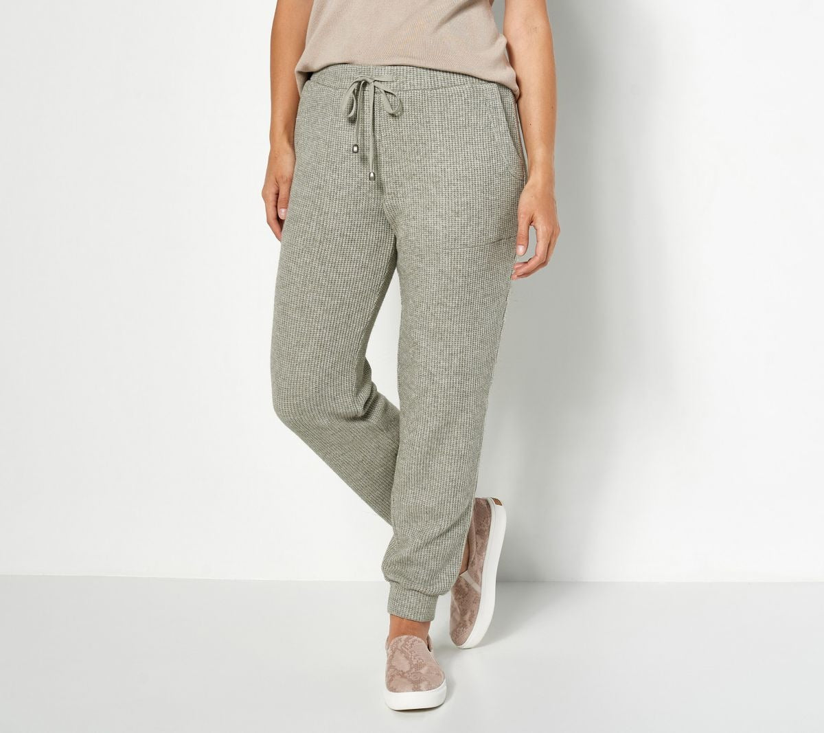 Waffle Knit Drawstring