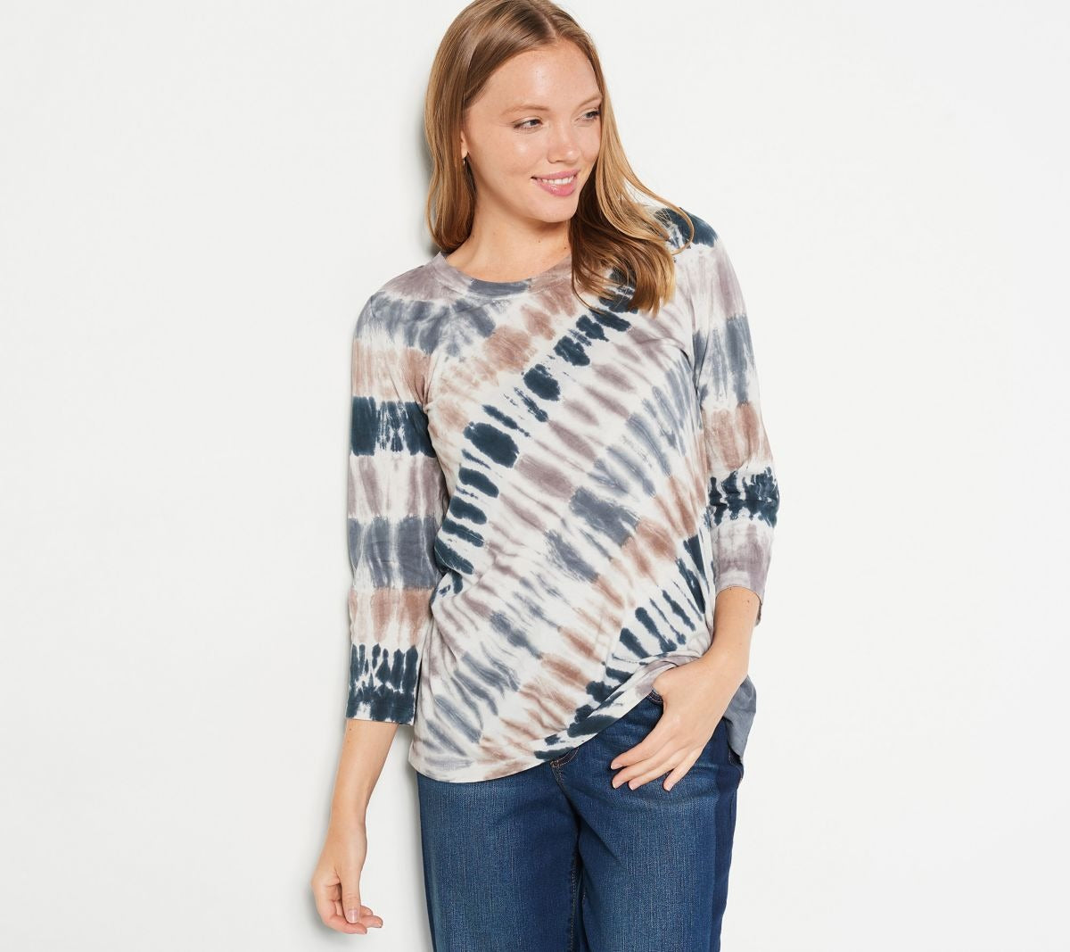 Hand Tie-Dye 3/4 Sleeve