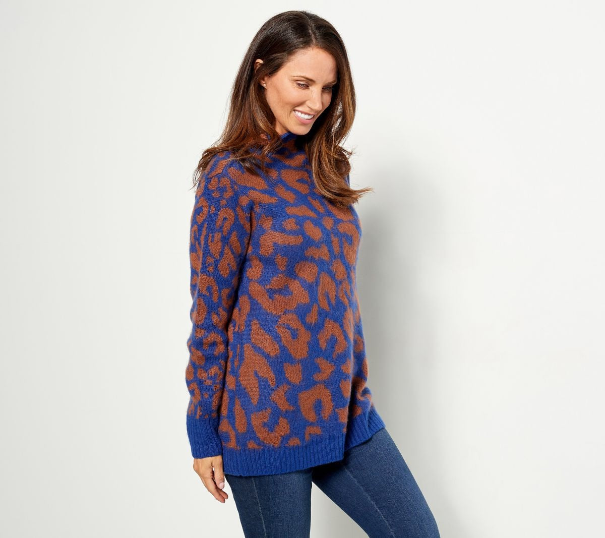 Animal Jacquard Mock