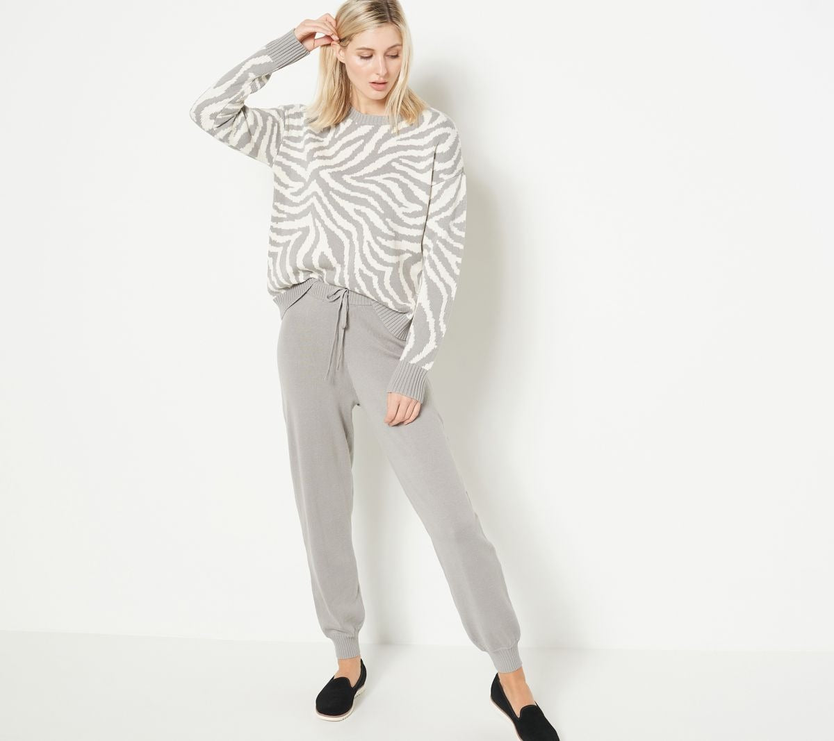 Jacquard Sweater Jogger