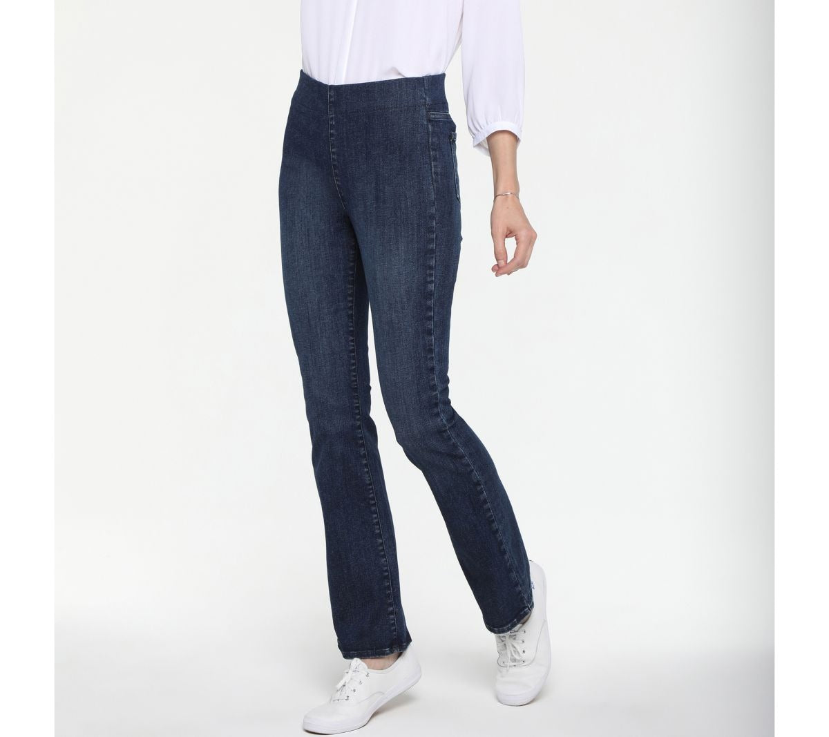 Spanspring Pull-On Slim Bootcut Jeans