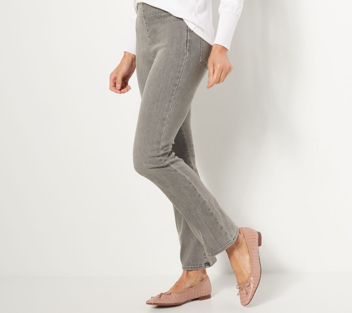 Spanspring Pull-On Slim Bootcut Jeans