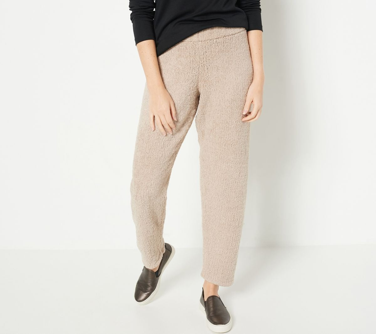Petite Chenille Tapered Pants